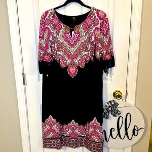 JM Collection Pink Dahlia dress